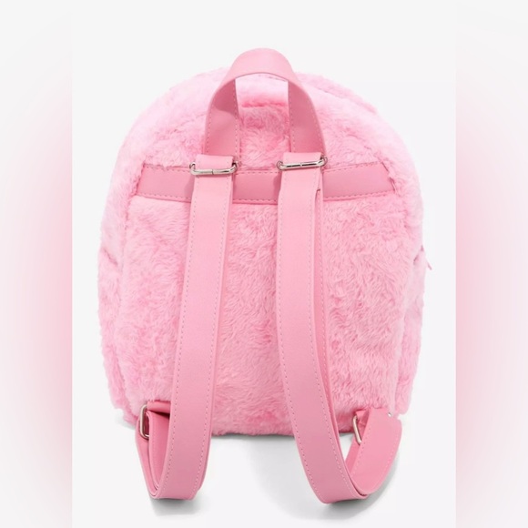 MELANIE MARTINEZ Portals Fuzzy Pink Backpack with Zipper Closure - Picture 12 of 13